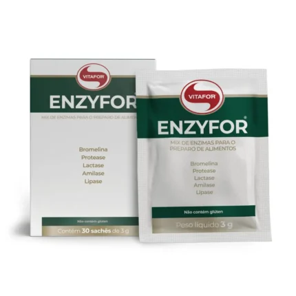 Enzyfor Mix 5 enzimas Digestivas 30 Sachês 3G Vitafor