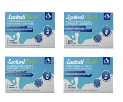 Lactosil Flora Kit C/4 Caixas C/30 cápsulas Cada