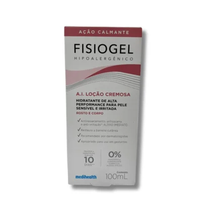 Fisiogel A.i. Loção Cremosa Pele Sensível E Irritada Rosto E Corpo 100ml