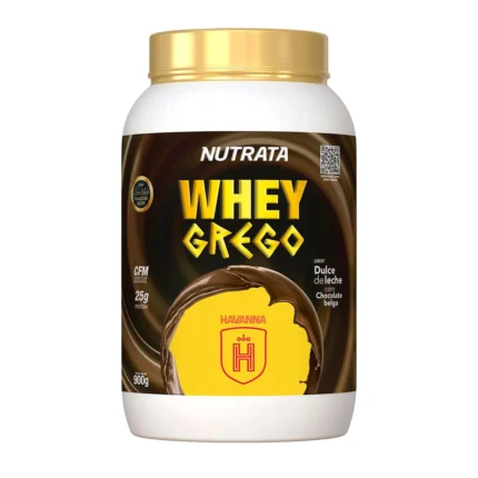 Whey Grego Nutrata Doce de Leite Havanna com Chocolate Belga 900g