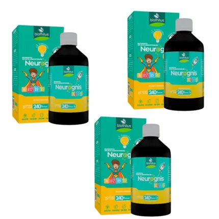 Kit C3 Suplemento Líquido Neurognis Kids 240ml – Biofhitus