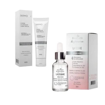 Serum Flacidez dos Grandes Lábios + Clareador Intimo Virilha