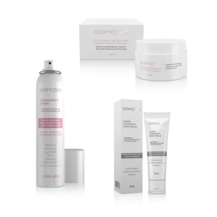 Combo Esfoliante Clareador e Desodorante Íntimo Foliculite