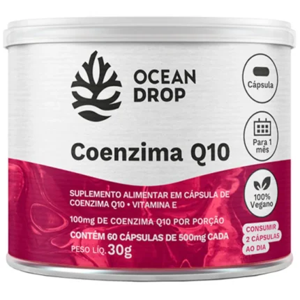 Coenzima Q10 + Vitamina e (60 Cápsulas) - Ocean Drop