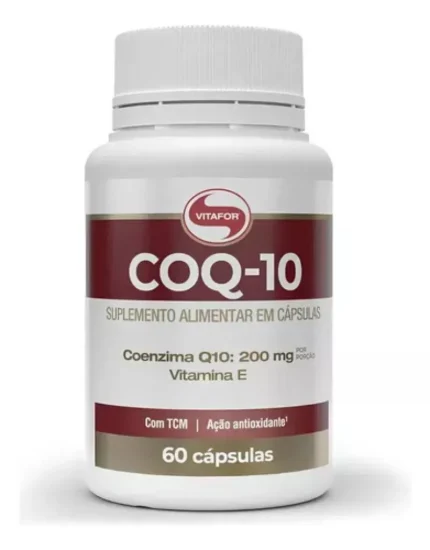 Coenzima Q10 200mg com Vitamina e Vitafor 60 Cápsulas