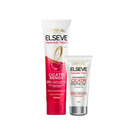 Kit L'Oréal Paris Elseve Cicatri Renov Leave-in Multifuncional 100ml + Tratamento Leave-in 50ml