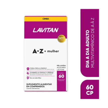 Polivitamínico Lavitan A-Z Mulher 60 Comprimidos