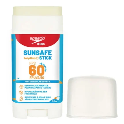 Protetor Solar Infantil em Bastão Pink Cheeks Sunsafe Baby & Kids Fps60 50G
