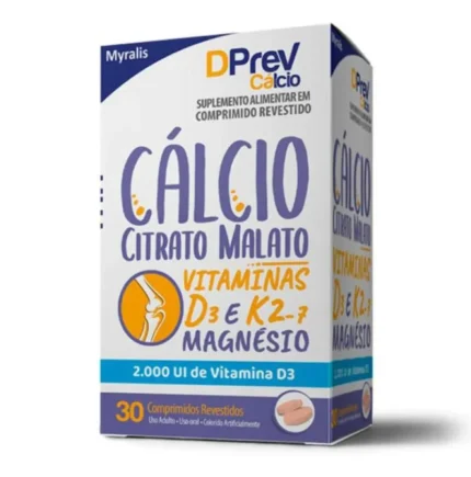 Dprev Cálcio 2.000Ui Suplemento Alimentar Myralis 30Cpr