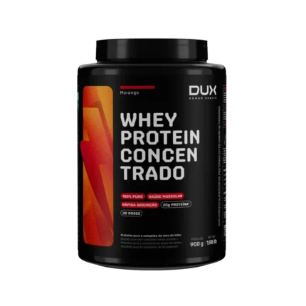 Whey Protein Concentrado Dux Morango 900g