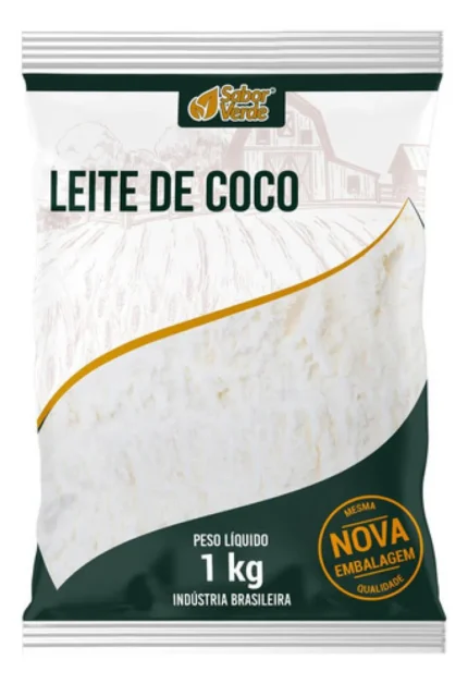 Kit Site Leite de Coco em Po Vegano 1Kg - Sabor Verde