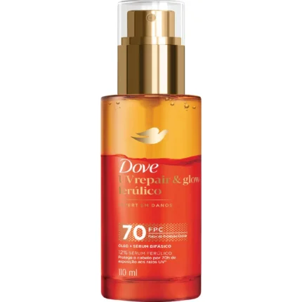 Óleo e Sérum Bifásico Dove UV Repair & Glow + Ferúlico Spray 110ml