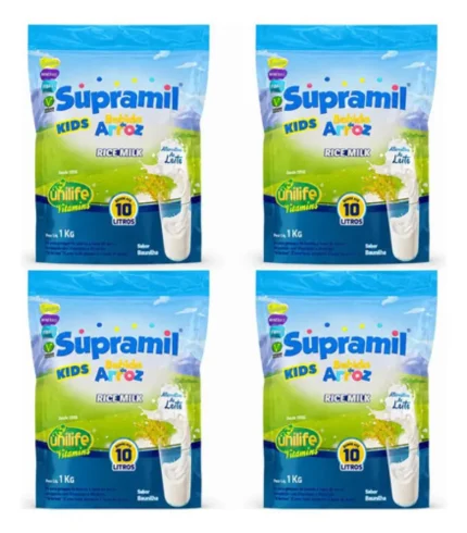 Kit 4 Supramil Kids Baunilha 1kg - Unilife