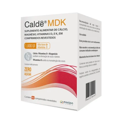 Cálcio Caldê MDK 1000UI 60 comprimidos
