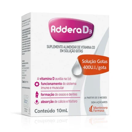 Vitamina D 400UI Addera D3 Gotas 10ml