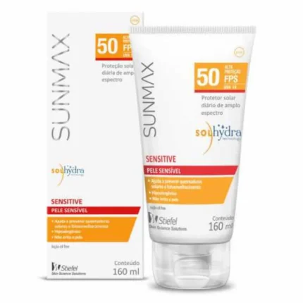 Protetor Solar Sunmax Sensitive Fps 50 Corporal Pele Sensível 160ml