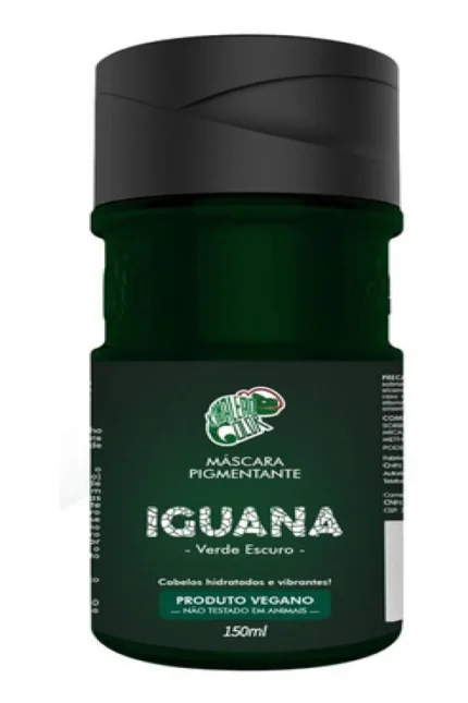 Máscara Tonalizante Iguana Kamaleão Color Verde Escuro 150ml