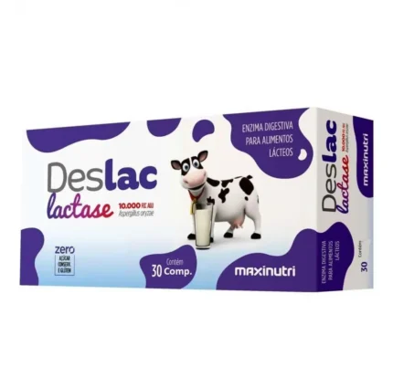 Deslac Lactase 10.000 Fcc Mastigável (30 Comp) - Padrão: Único