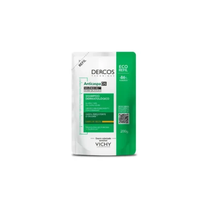 Refil Shampoo Anticaspa Vichy Dercos DS Selênio + Ácido Salicílico Cabelos Secos Refil Ecológico para Cabelos Secos 200g