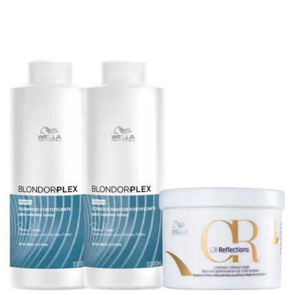 Kit Wella Professionals BlondorPlex Oil Reflections Super (3 Produtos)